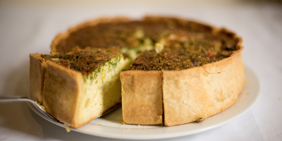 Quiche de garbanzo