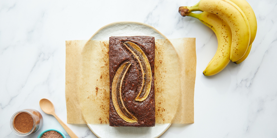 Tarta de plátano libre de azúcar